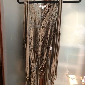 Rustic lacy cover up